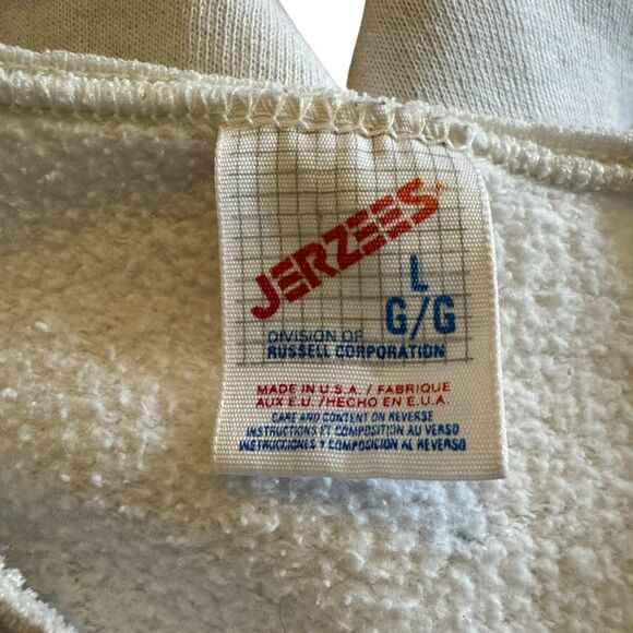 Vintage 90s Crewneck Sweatshirt Woman’s Jerzees Large Garden Core Boho USA - Picture 9 of 9